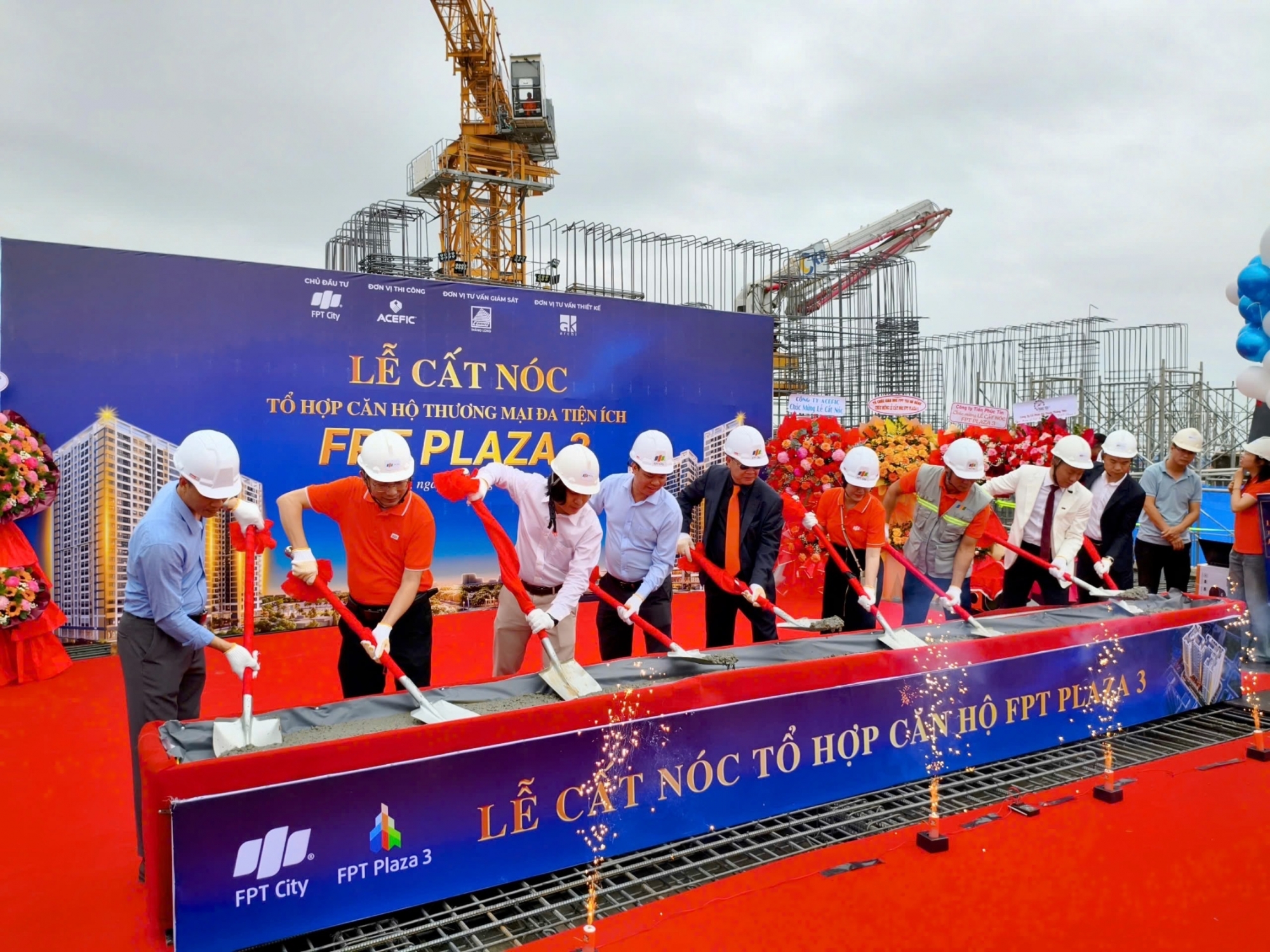 ACEFIC HOÀN THÀNH CẤT NÓC DỰ ÁN FPT PLAZA 3 TRƯỚC TIẾN ĐỘ – KHẲNG ĐỊNH UY TÍN TỔNG THẦU THI CÔNG